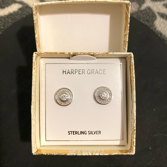 Halo Stud Earrings - Picture 3 of 7